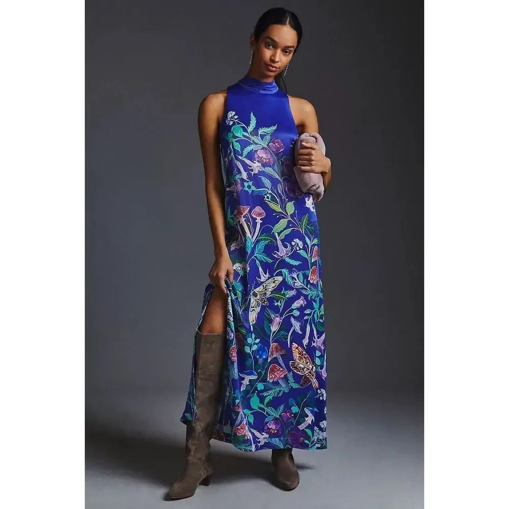 Anthropologie Maeve Clara McAllister Halter Dress